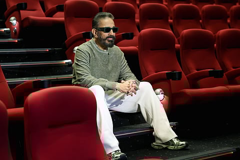 Kamal Haasan at the press conference of his new movie Thug Life in Dubai