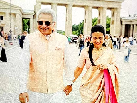 Trinamool Congress MP Mahua Moitra (right) and senior Biju Janata Dal (BJD) leader Pinaki Misra