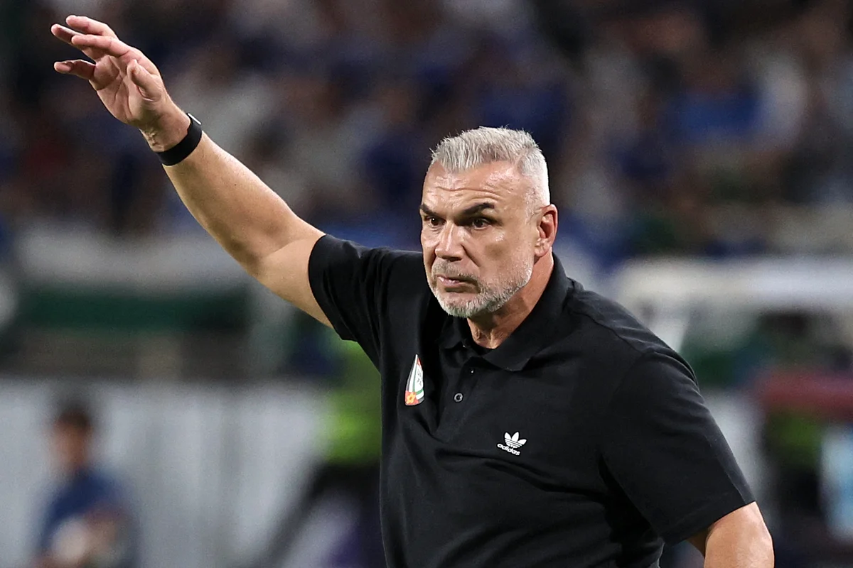 UAE's Romanian coach Cosmin Olaroiu gestures during the 2026 FIFA World Cup Asian Qualifier match against Uzbekistan at Al Nahyan Stadium in Abu Dhabi on Thursday.