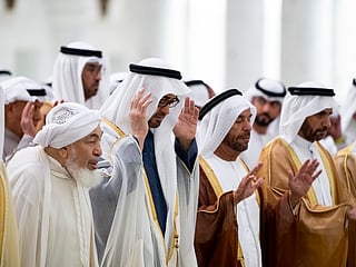 UAE leaders perform prayers, exchange greetings on Eid Al Adha