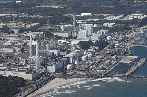 TEPCO's crippled Fukushima Daiichi nuclear power plant in the town of Okuma, Fukushima prefecture.