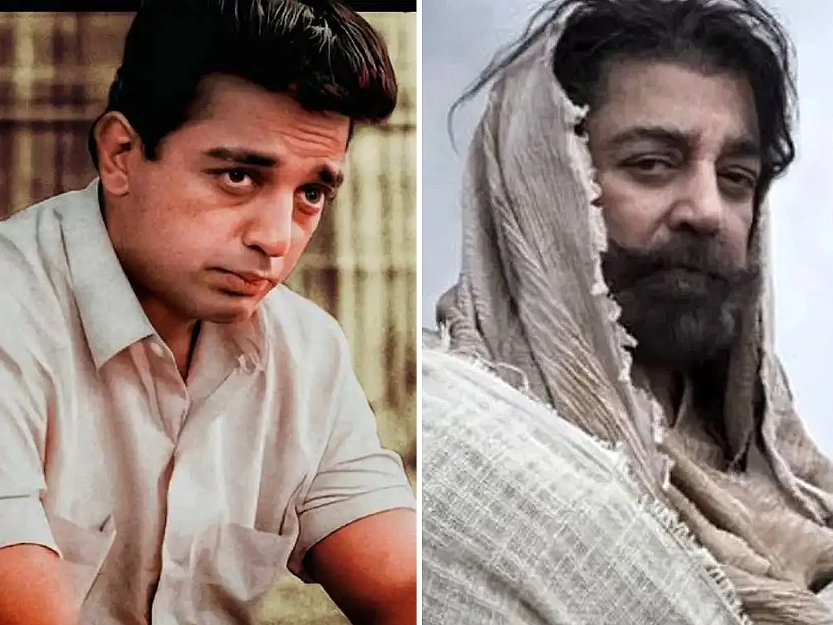 Kamal Haasan in Nayagan and Thug life