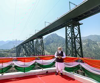 Photos: Narendra Modi inaugurates ‘Chenab Rail Bridge’, a strategic link connecting Kashmir to rest of India