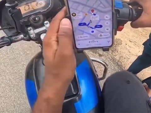 This woman books a ride for just 180 metres