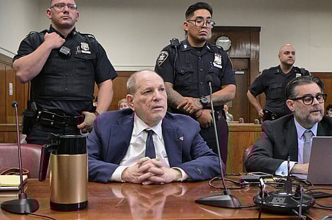 Disgraced Hollywood titan Harvey Weinstein was found guilty of one sexual assault at his retrial Wednesday and not guilty of another, with jurors still considering a rape charge after hearing graphic testimony from his alleged victims.