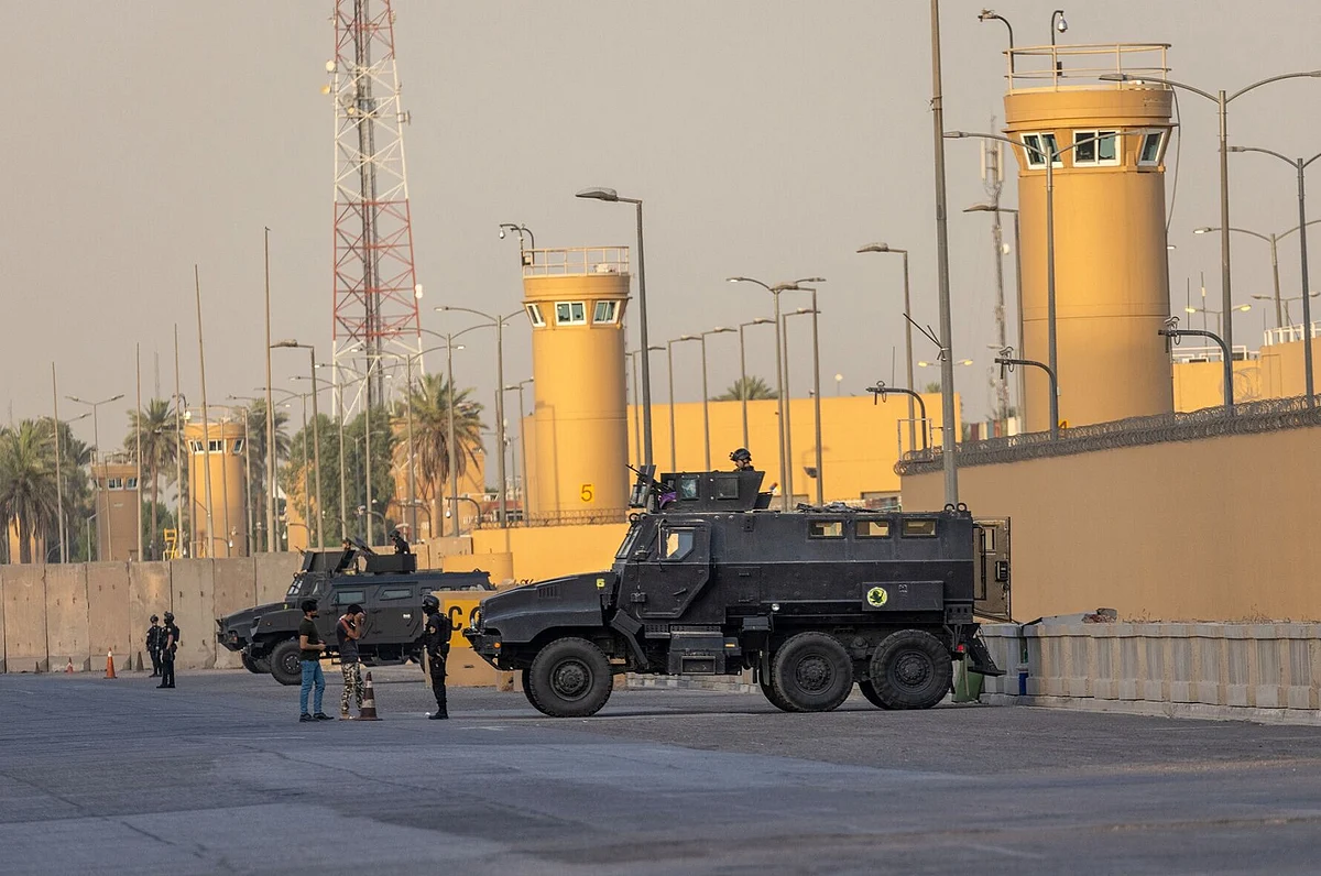 Coalition And Iraqi Forces Occupy Baghdad's International Zone