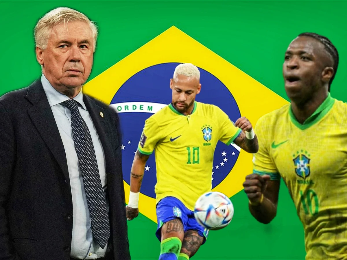 Brazil, coached by Carlo Ancelotto (left), have qualified for the World Cup, but they will need the presence of Neymar to make an impression.