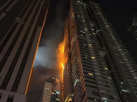 Caught off guard: Some residents were unaware their Dubai Marina tower was ablaze until it was nearly too late.