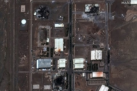 The Natanz nuclear facilities (Shahid Ahmadi Roshan Nuclear Facilities) near Ahmadabad in Iran.