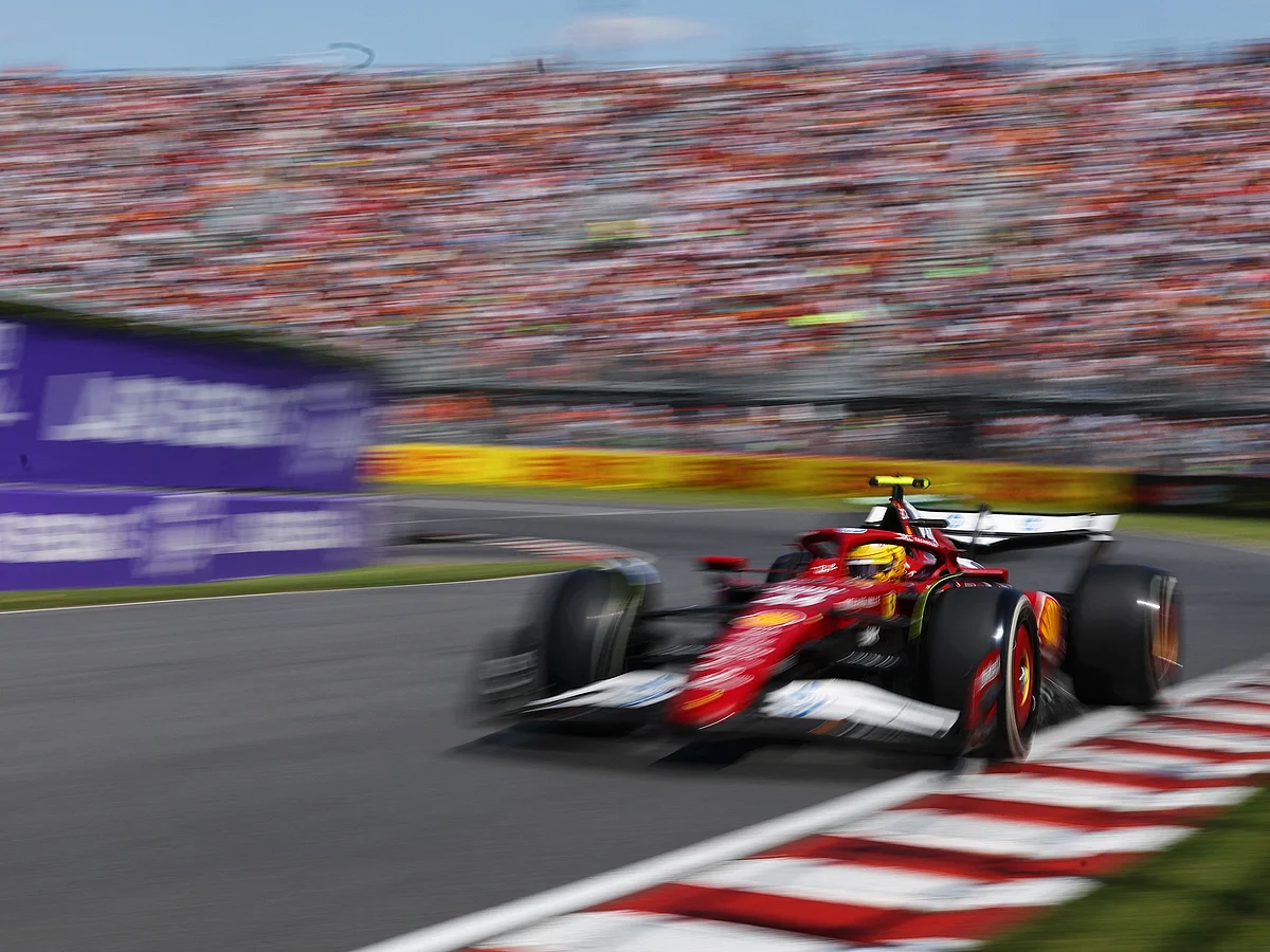 Lewis Hamilton of Great Britain driving the Scuderia Ferrari SF-25 on track during the F1 Grand Prix of Canada at Circuit Gilles-Villeneuve on June 15 in Montreal, Quebec.