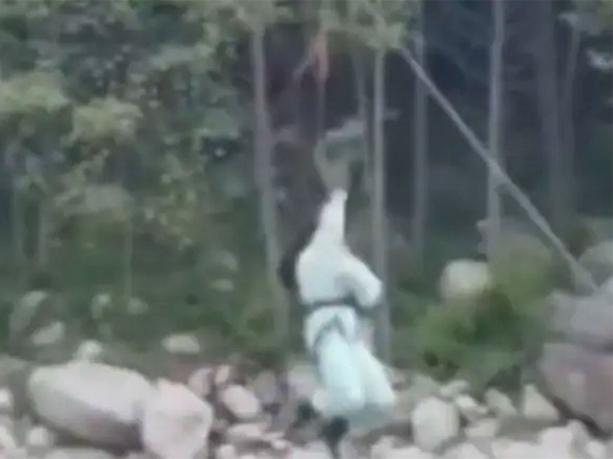 The incident was captured on video and has since gone viral on social media.