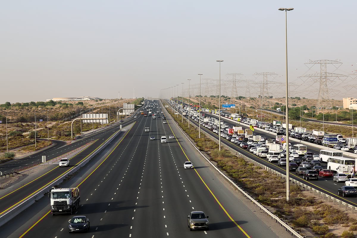 Stock Emirates road traffic