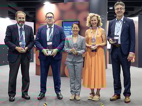 Professor Khaled Musallam (second from left), Group Chief Research Officer at Burjeel Holdings.