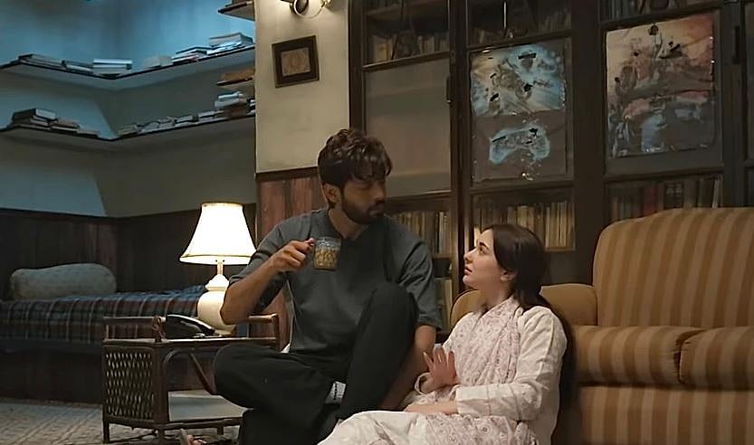 A still to Fahad Mustafa and Hania Amir