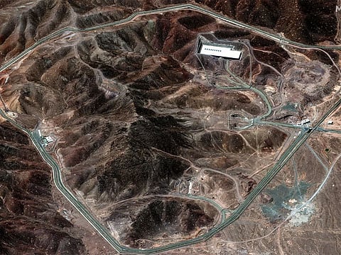A satellite image taken on June 14, 2025, shows no visible damage after Israel's strikes on Friday. 
