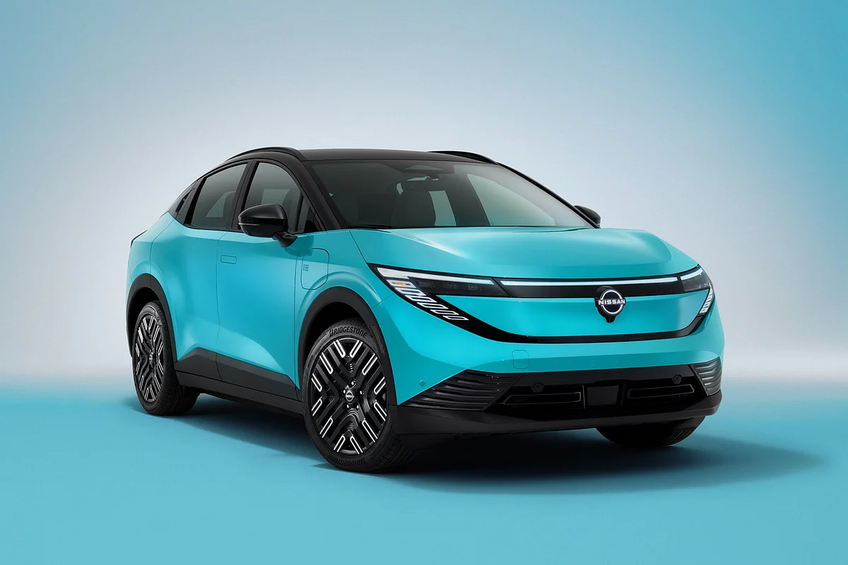 The all-new Nissan Leaf 2026, available by Fall of 2025. 
