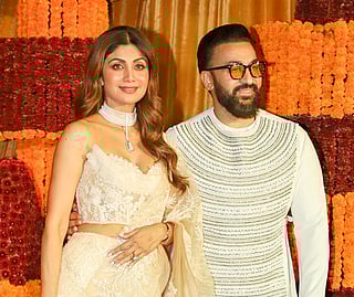 Raj Kundra with wife Shilpa Shetty 