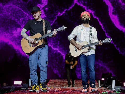 Ed Sheeran and Arijith Singh 