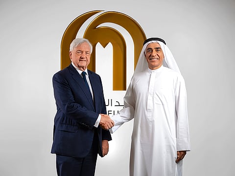 Sir Michael Rake and Fadel Abdulbaqi Al Ali of Majid-Al-Futtaim. 
