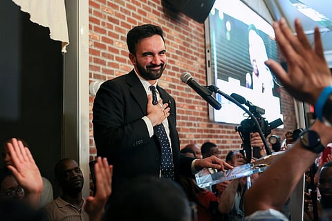 Zohran Mamdani during an election night event in New York, on June 25.