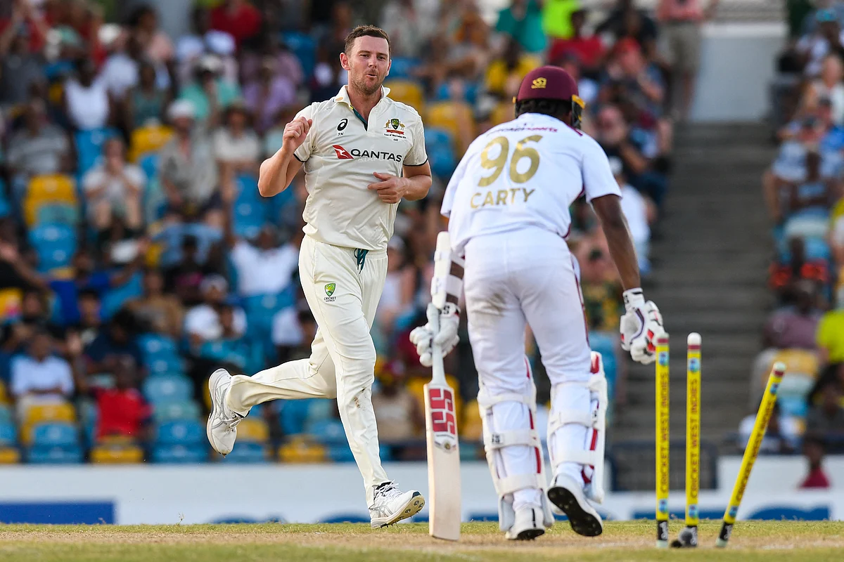 Australia won the first Test against West Indies by 159 runs on Friday as they bowled out the hosts for 141 before stumps on day three.
