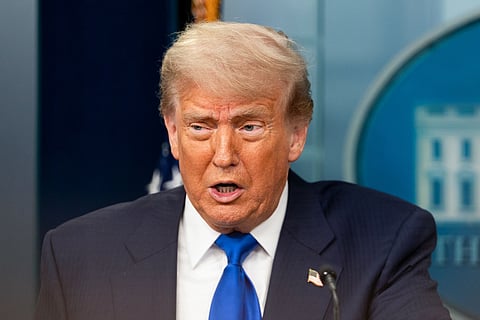 “We’re involved because people are dying,” Trump added.