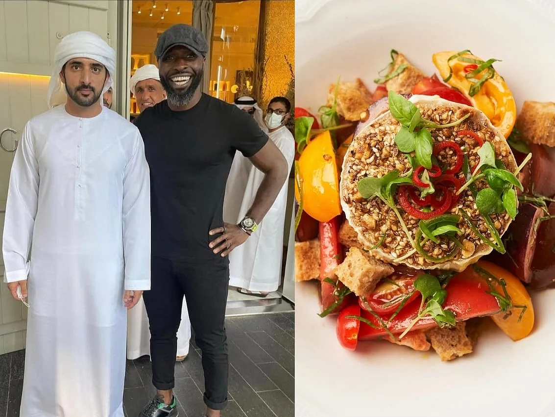 Sheikh Hamdan with Chef Izu Ani 