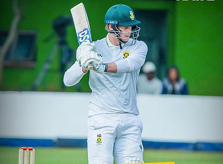 Corbin Bosch scored a maiden ton as Proteas reach 418/9 on Day 1 of the first Test against Zimbabwe at the Queens Sports Club in Bulawayo on Saturday. 