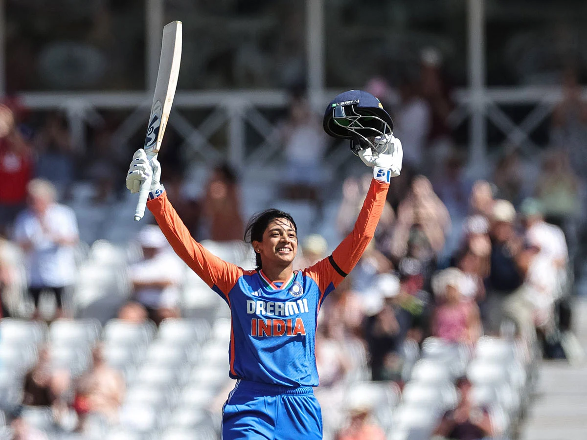 Smriti Mandhana becomes first Indian woman to score tons across all formats. 