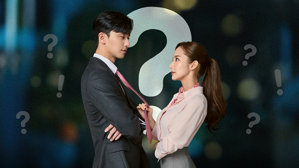 Park Min-young and Park Seo-joon in What's Wrong With Secretary Kim. 