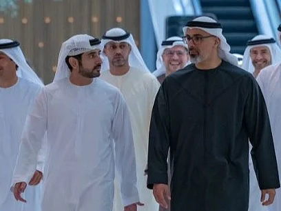 Sheikh Hamdan and Sheikh Khaled at Dubai Mall