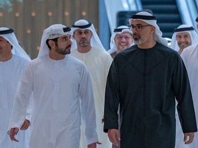 Sheikh Hamdan and Sheikh Khaled at Dubai Mall
