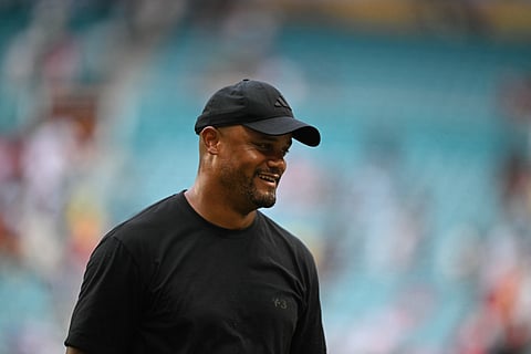 Bayern Munich's Belgian head coach Vincent Kompany leaves the field after winning the FIFA Club World Cup 2025 round of 16 football match in June 29, 2025.