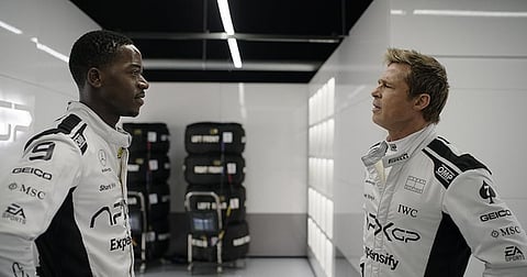 Hollywood celebrities graced the red carpets in the US and UK during the F1 premiere. 