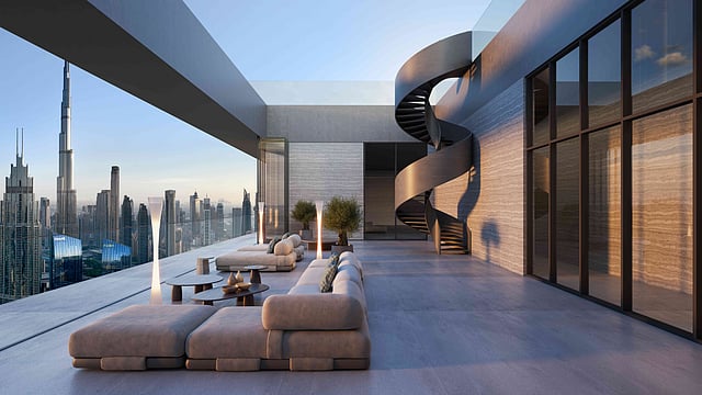 Dubai Penthouse Terrace View