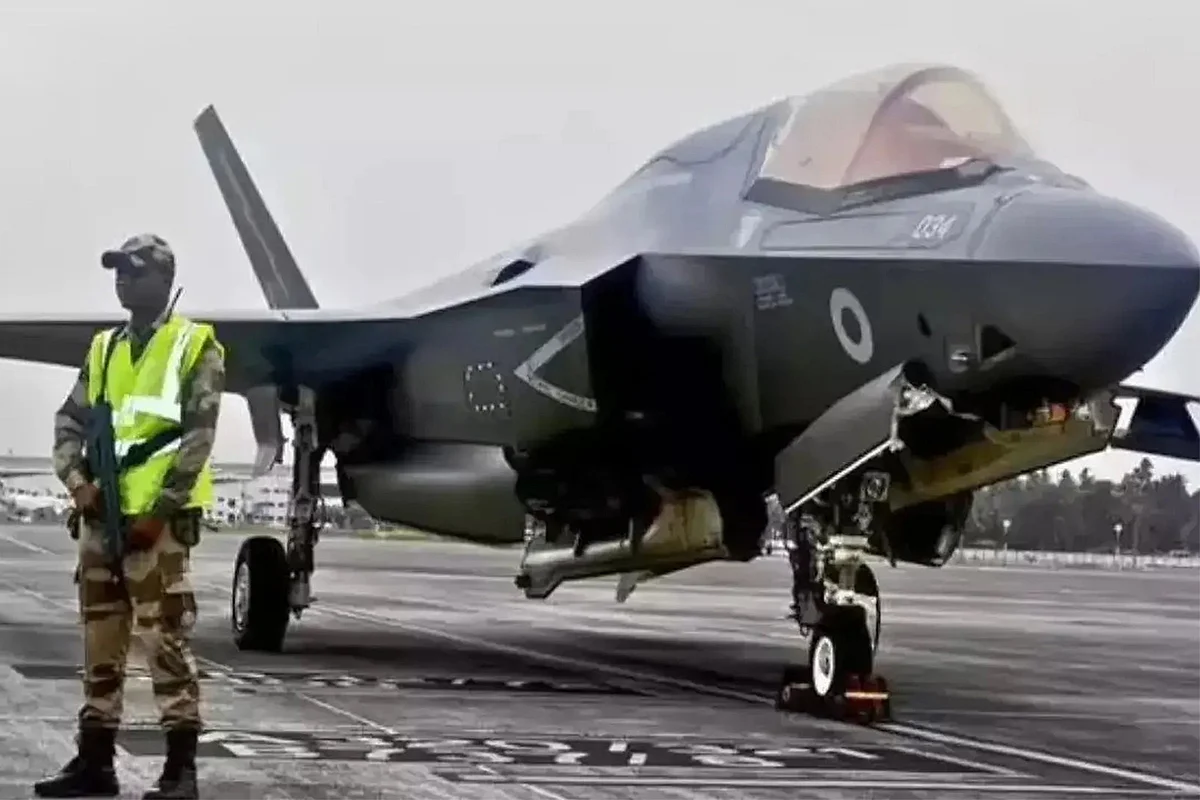 A British Royal Navy F-35B Lightning II fighter jet, British F-35B fighter jet 