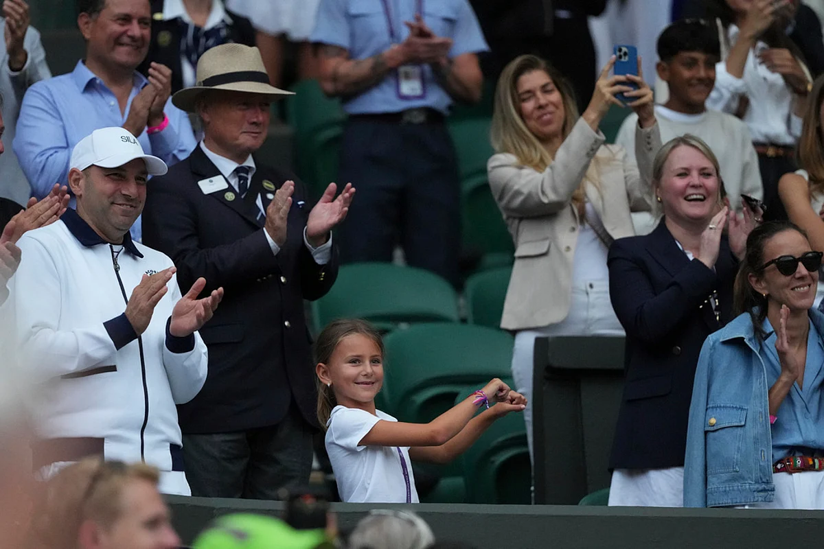 Sehen Sie: Novak Djokovics Tochter begeistert das Wimbledon-Publikum mit ...