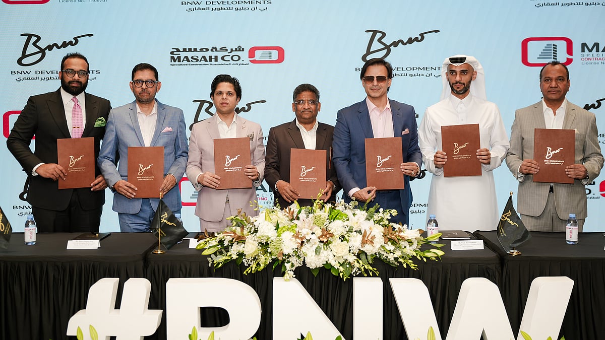 
BNW Developments and Masah Group announce a billion-dirham partnership to deliver Aqua Arc on Al Marjan Island 