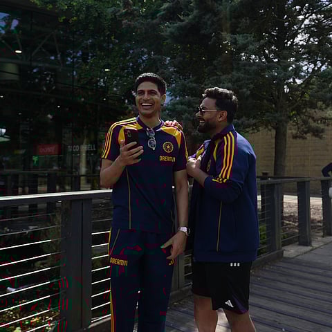 Indian captain Shubman Gill and his deputy Rishabh Pant is enjoying the win against England at Birmingham.