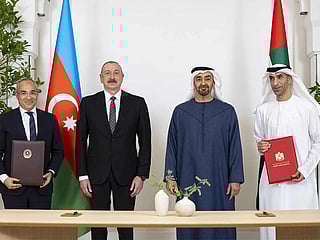 UAE President His Highness Sheikh Mohamed bin Zayed Al Nahyan and Azerbaijan’s President Ilham Aliyev witnessed the signing of a Comprehensive Economic Partnership Agreement (CEPA) between the two countries in July last year.