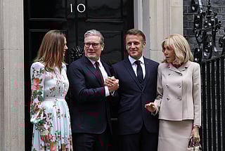 Macron pushes starmer to recognise Palestine on visit to UK