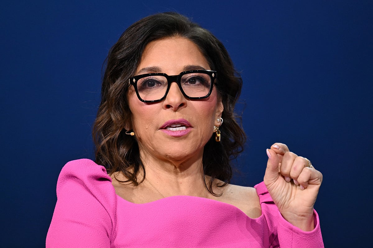 Linda Yaccarino, CEO of X Corp., formerly Twitter, speaks with Catherine Herridge during a keynote at the Consumer Electronics Show (CES) in Las Vegas, Nevada, on January 7, 2025.