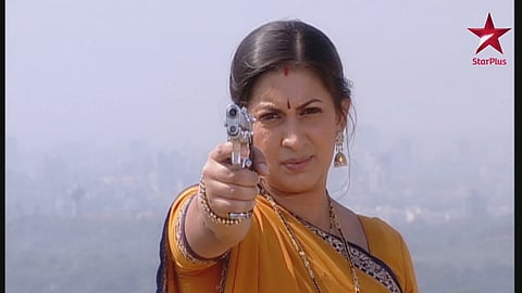 Smriti Irani as the popular Tulsi Virani in the show. 