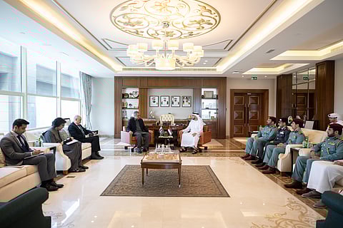 Saif bin Zayed meets with Pakistani Interior Minister