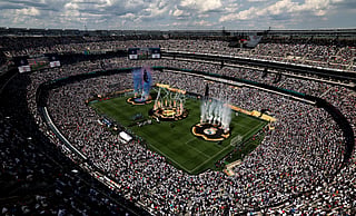 General view inside the stadium prior to the FIFA Club World Cup 2025 semi-final match between Paris Saint-Germain and Real Madrid CF at MetLife Stadium on July 09, 2025 in East Rutherford, New Jersey.
