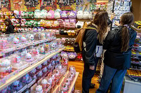 Shoppers ahead of personal consumption figures release.