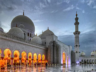 Abu Dhabi’s Shaikh Zayed Grand Mosque.  