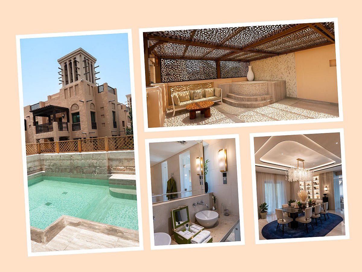 Interiors and exteriors photographs of the Royal Malakiya villa in Jumeirah Al Qasr, Madinat Jumeirah, UAE