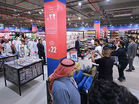 Lulu has a sizable share of the GCC markets when it comes to hypermarkets. Now, it wants to do the same with value retailing, offering products under Dh20. Or SR22 in Saudi Arabia. Scene from one of the new Lulu LOT stores that opened in Saudi Arabia this week. 