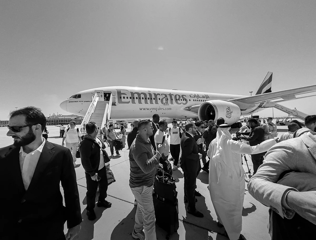 Emirates flight to Damascus